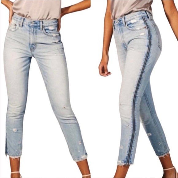 Abercrombie & Fitch Denim - Abercrombie & Fitch Annie High Rise Girlfriend Zipper Jeans Size 27